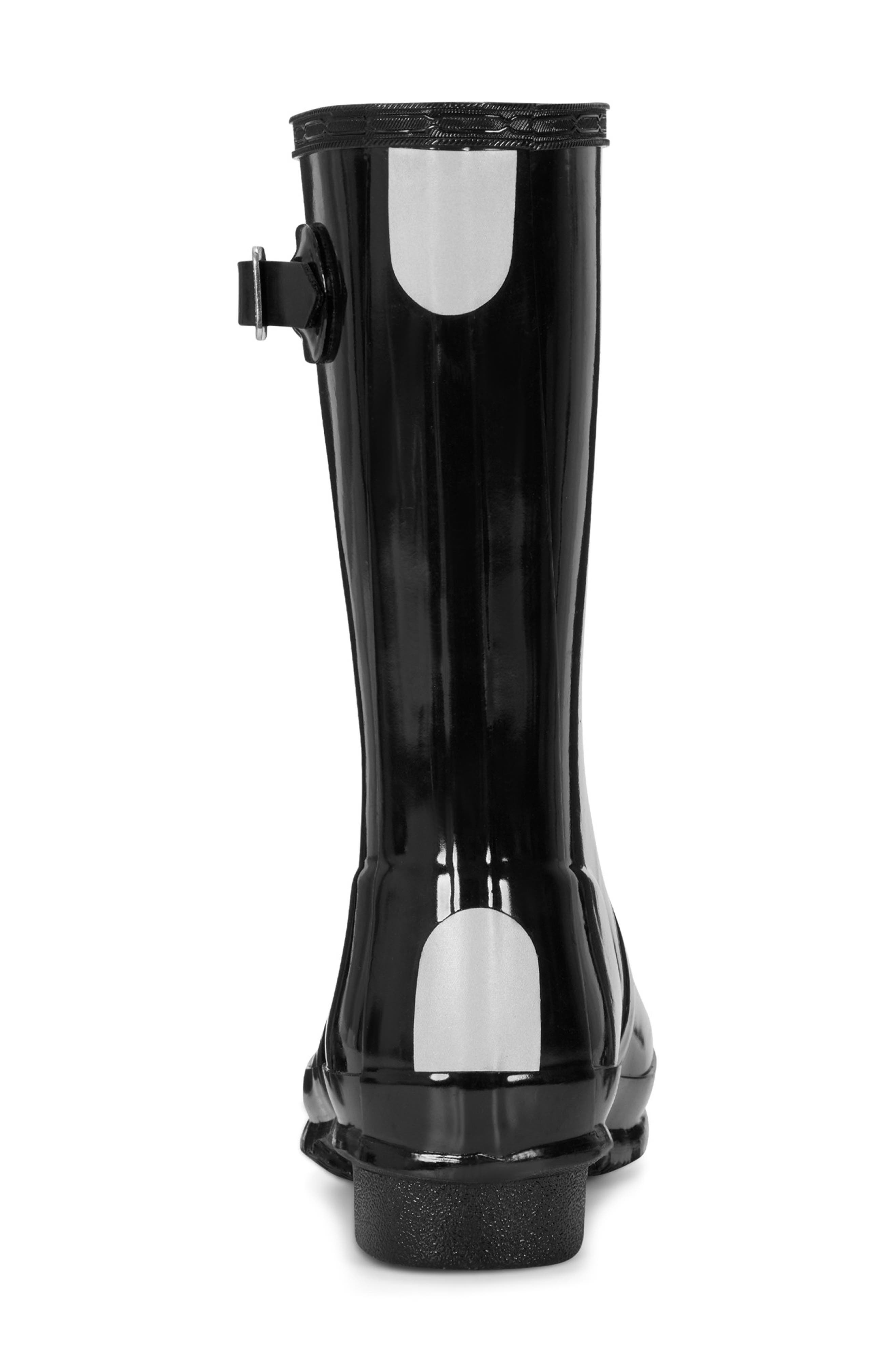 Hunter Kids
 Original Gloss Waterproof Rain Boot, Alternate, color, Black