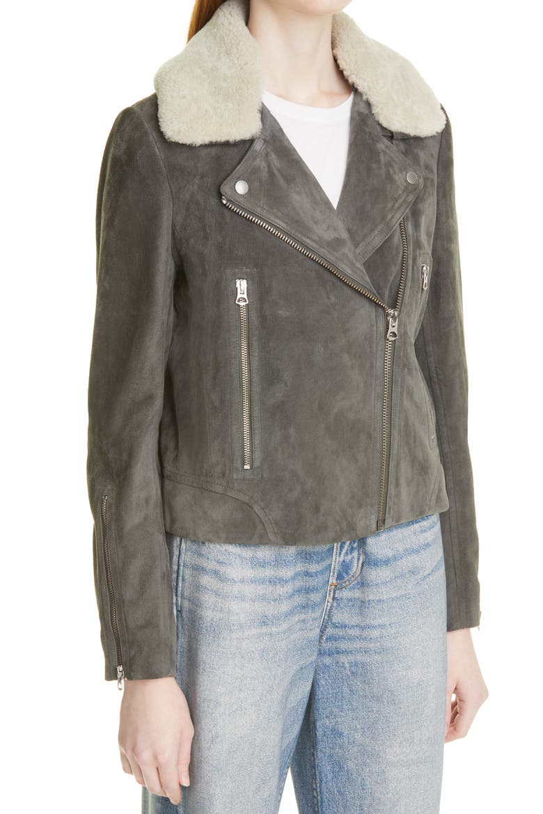 Mack Genuine Suede Jacket, Alternate, color, DARKGREY