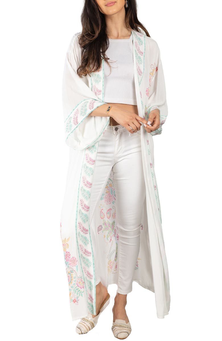 SAACHI Mystic Garden Duster, Main, color, Ivory