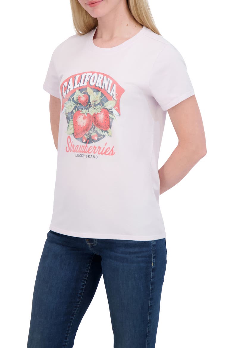 Strawberries Graphic T-Shirt, Alternate, color, ORCHID HUSH