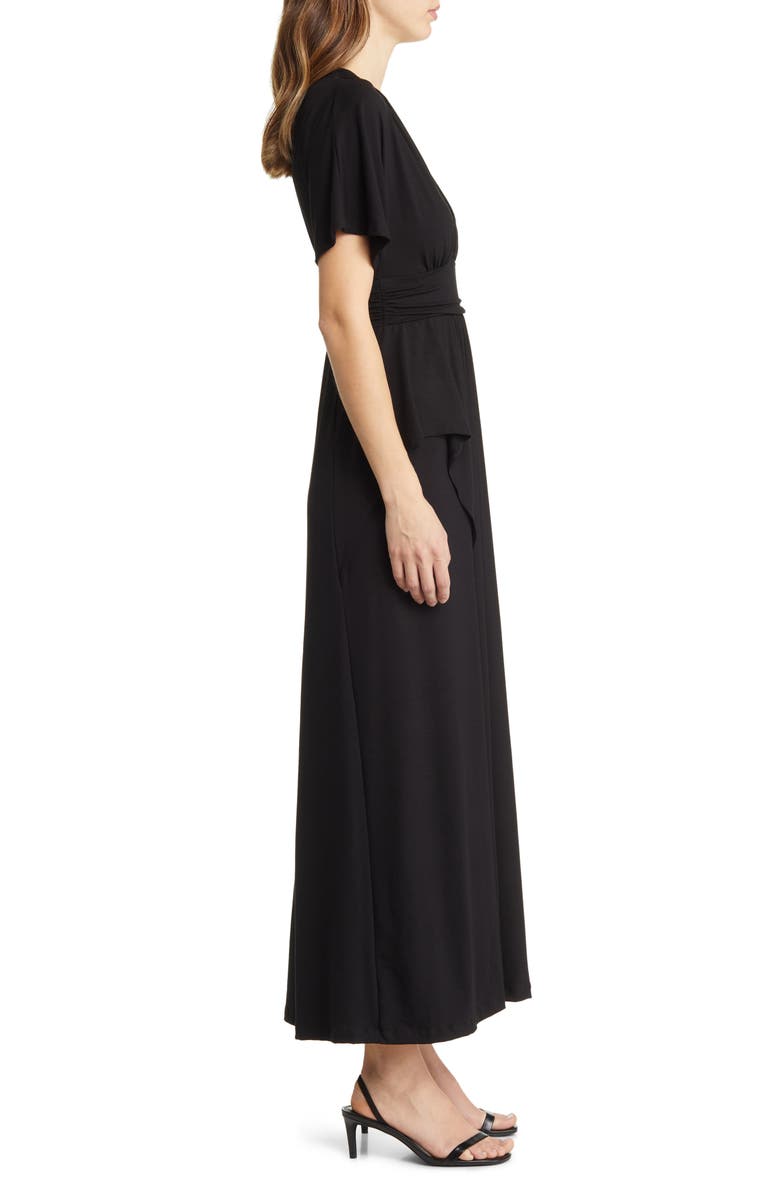 Kiyonna Indie Surplice V-Neck Maxi Dress, Alternate, color, 