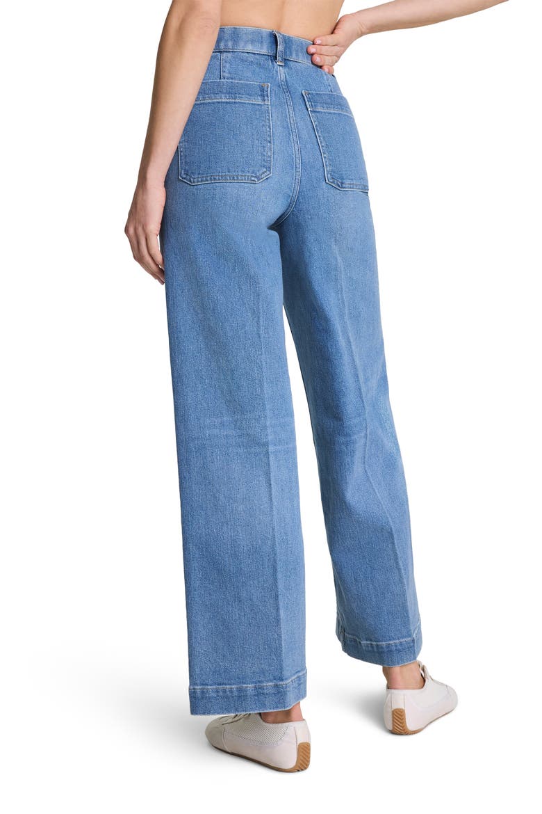 SPANXshape™ Authentic 360 Patch Pocket Crop Wide Leg Jeans, Alternate, color, ELYSIAN