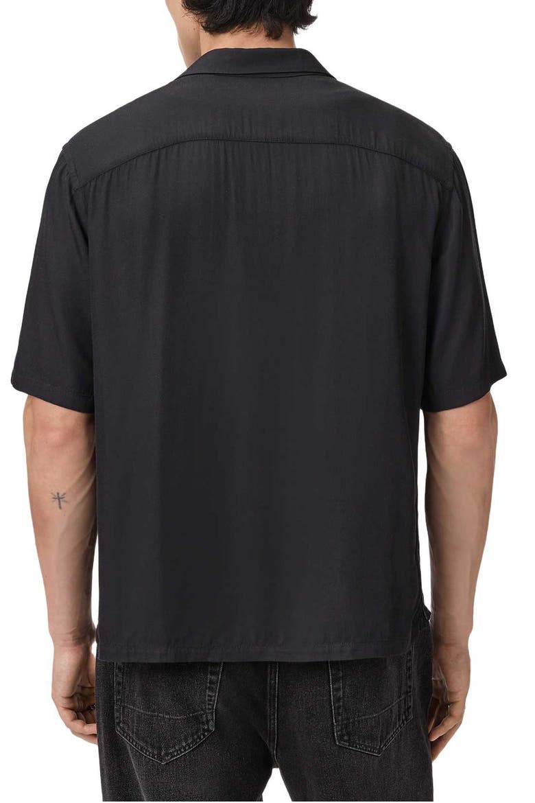 Pacify Short Sleeve Button-Up Shirt, Alternate, color, RATTAN BROWN