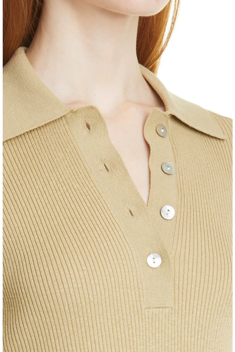 Everly Polo, Alternate, color, SAGE GREEN
