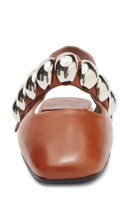 Jeffrey Campbell Manon Slingback Flat In Tan Silver