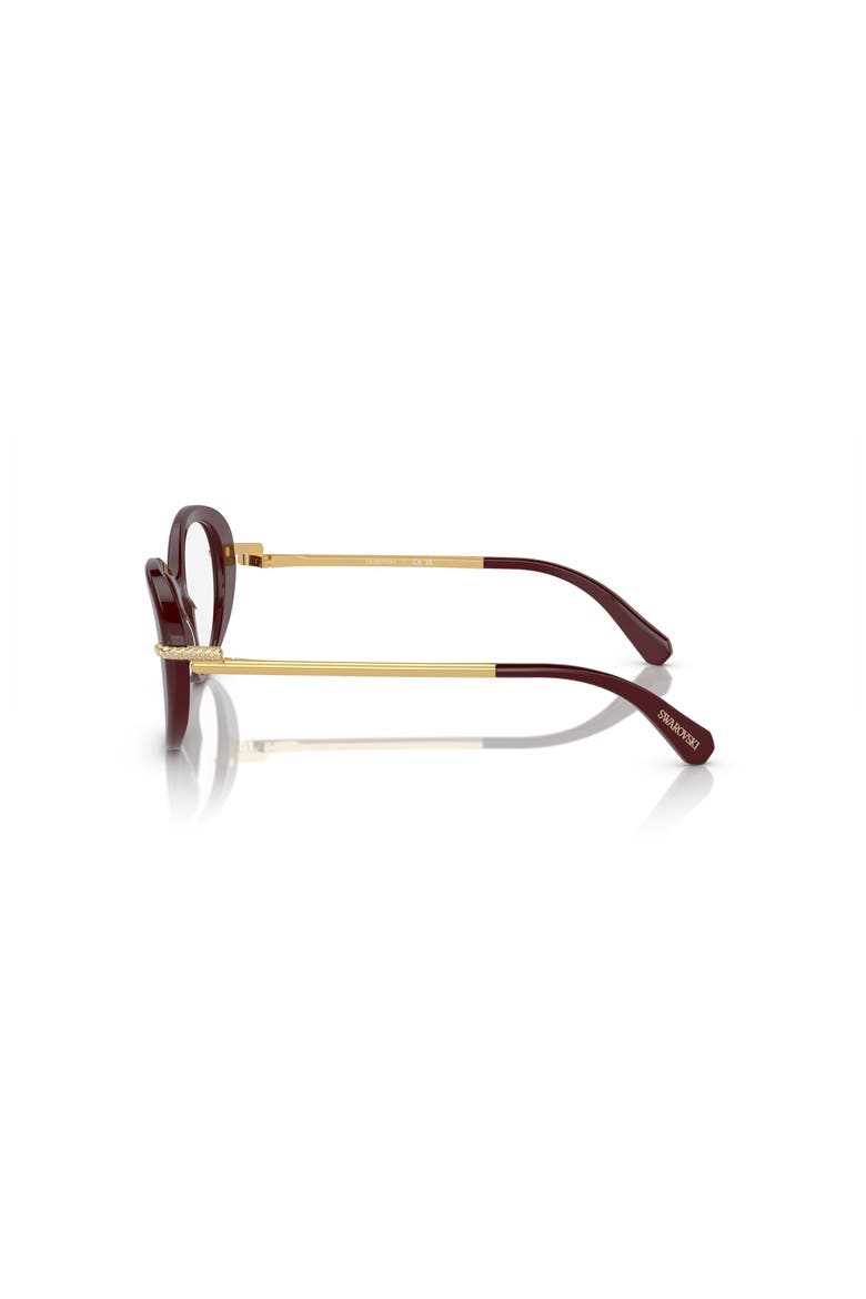 50mm Oval optical glasses, Alternate, color, Red