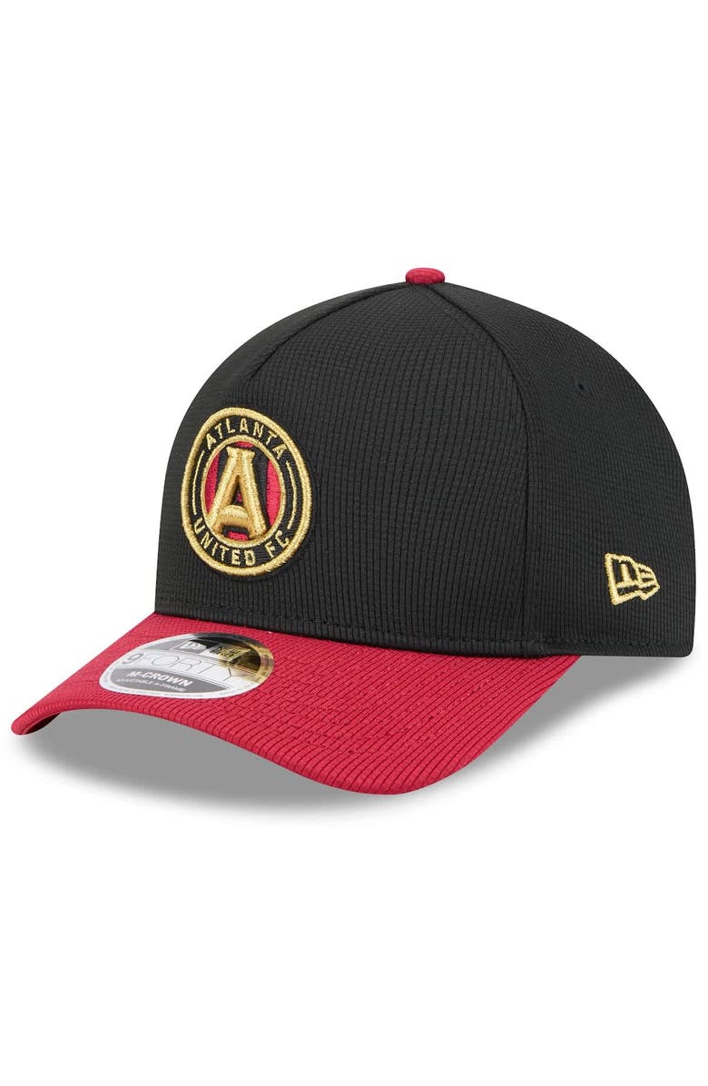 New Era Men's New Era Black Atlanta United FC 2025 Jersey Hook 9FORTY M-Crown Adjustable Hat, Alternate, color, Black