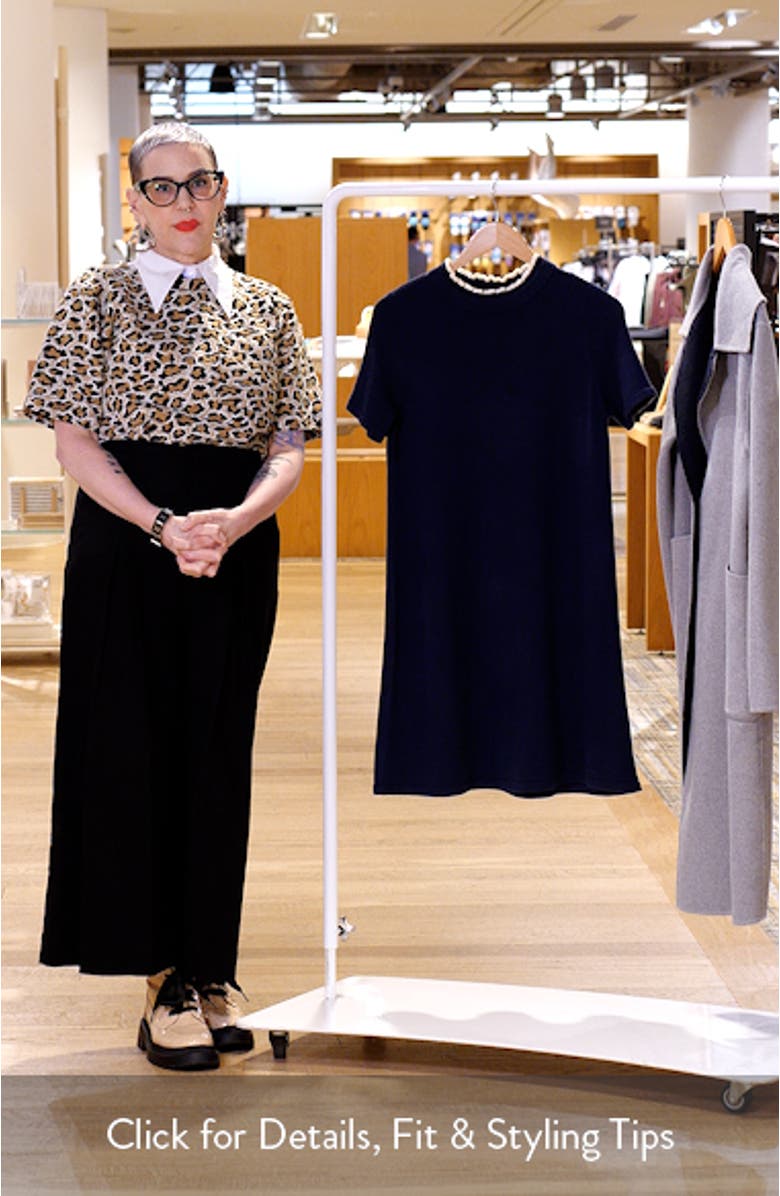 Ruffle Accent Sweater Dress, sales video thumbnail