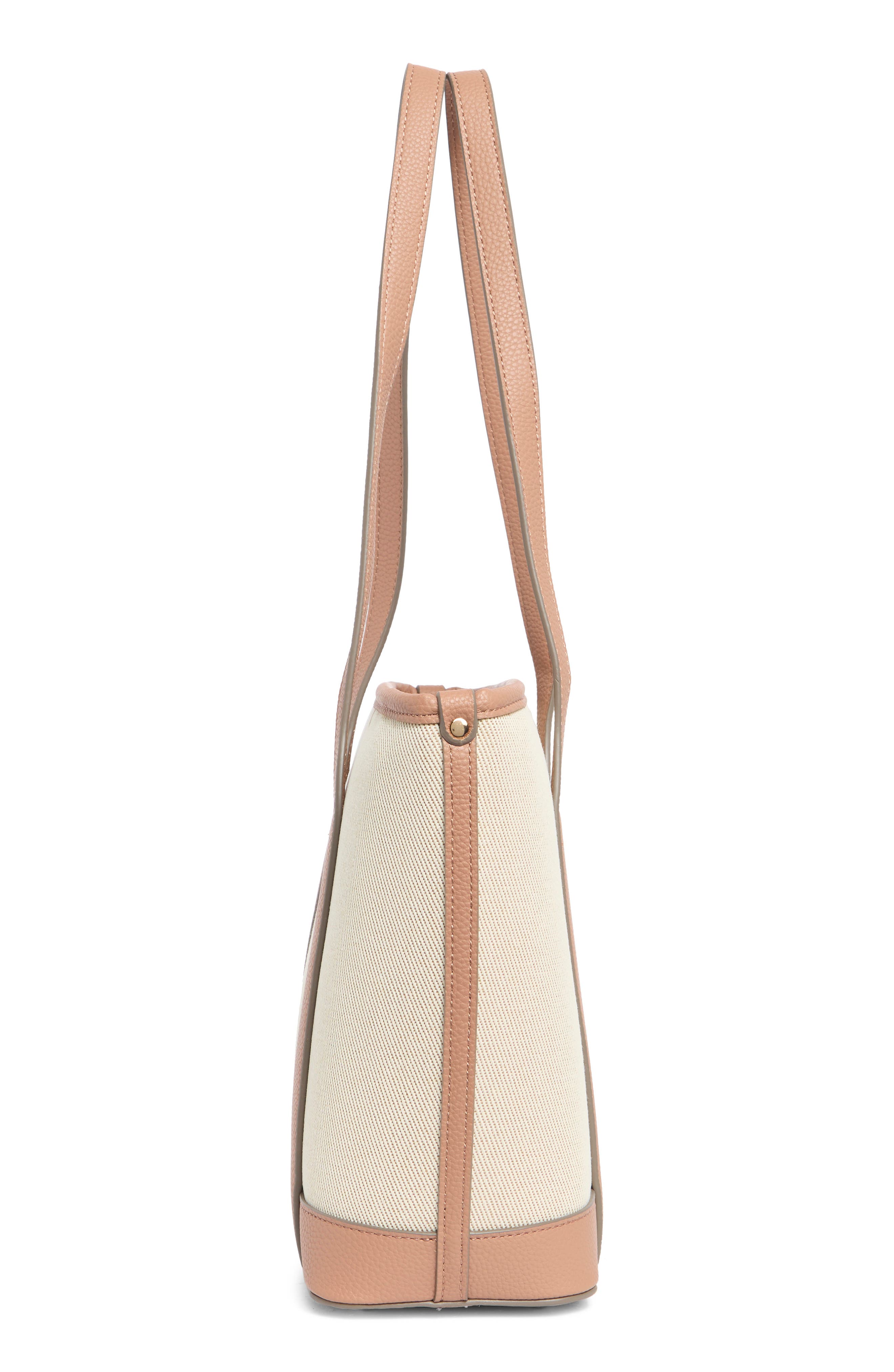 Nanette Lepore Sylas Tote with Wristlet Pouch, Alternate, color, Natural - Mocha Mousse