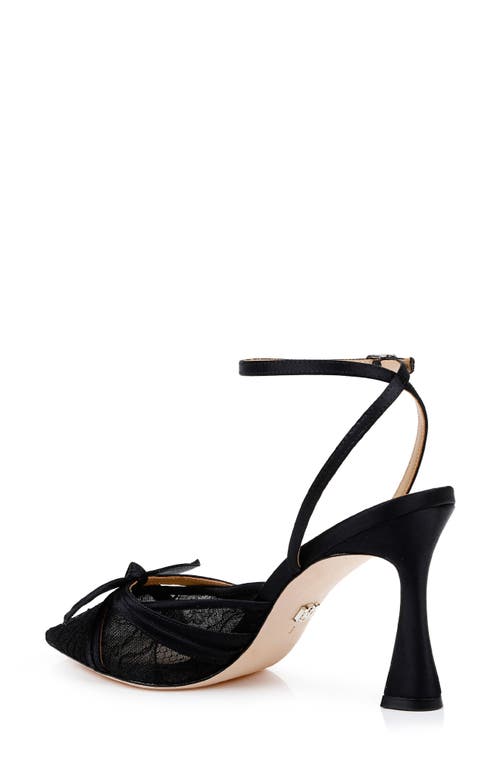BADGLEY MISCHKA BADGLEY MISCHKA COLLECTION JOSIE ANKLE STRAP POINTED TOE PUMP