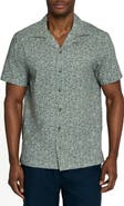 Brooklyn Brigade Floral Vine Short Sleeve Seersucker Camp Shirt