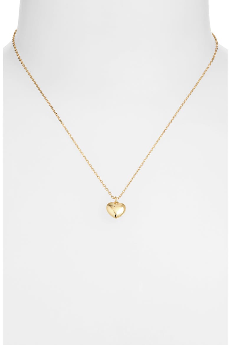 delicate mini heart pendant necklace, Alternate, color, GOLD