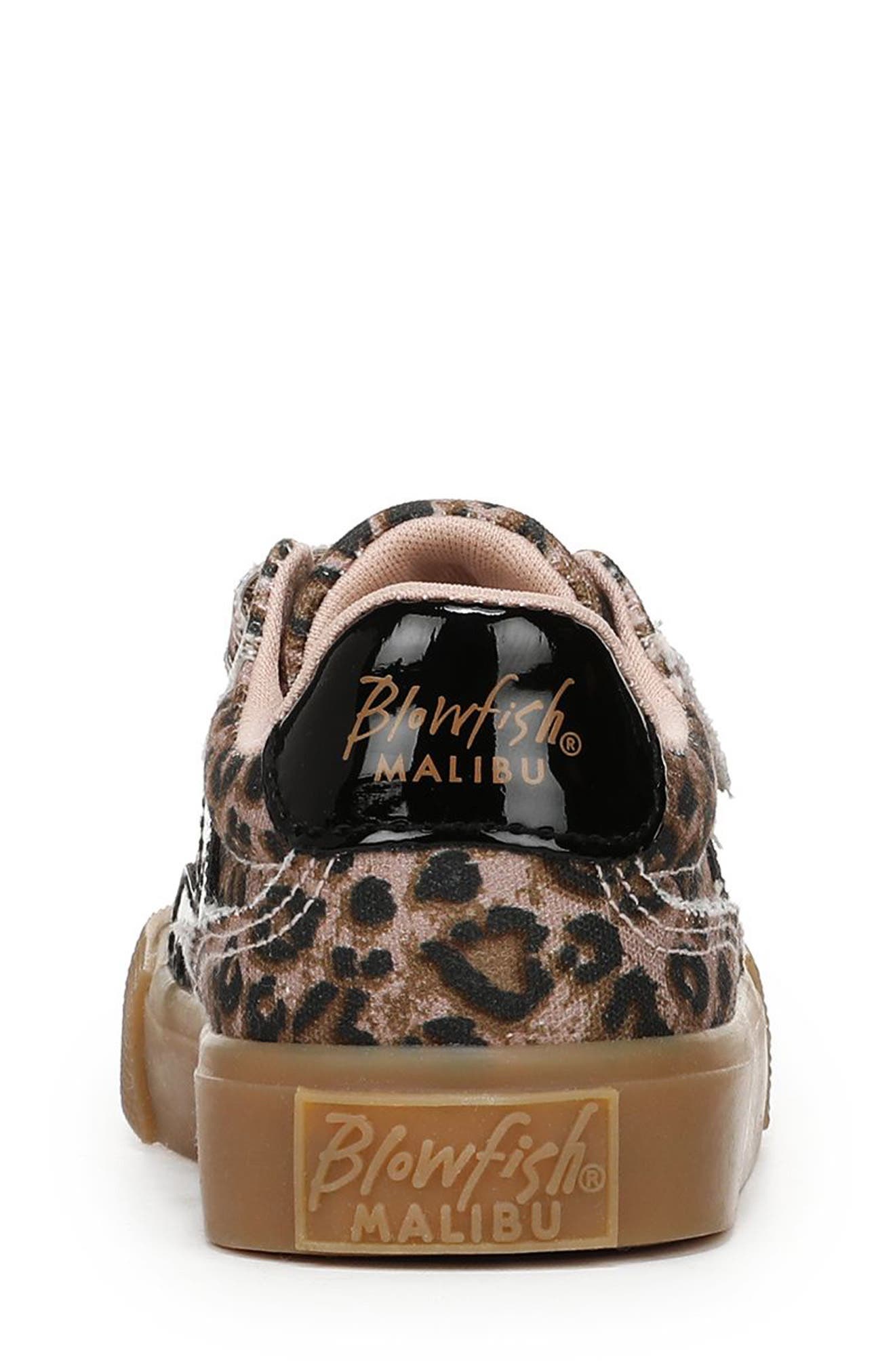 Blowfish Malibu Kids' Vice Sneaker, Alternate, color, Leopard Print Canvas