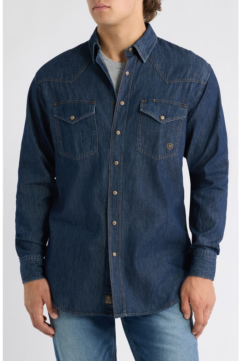 Cotton Denim Shirt, Alternate, color, BROADWAY