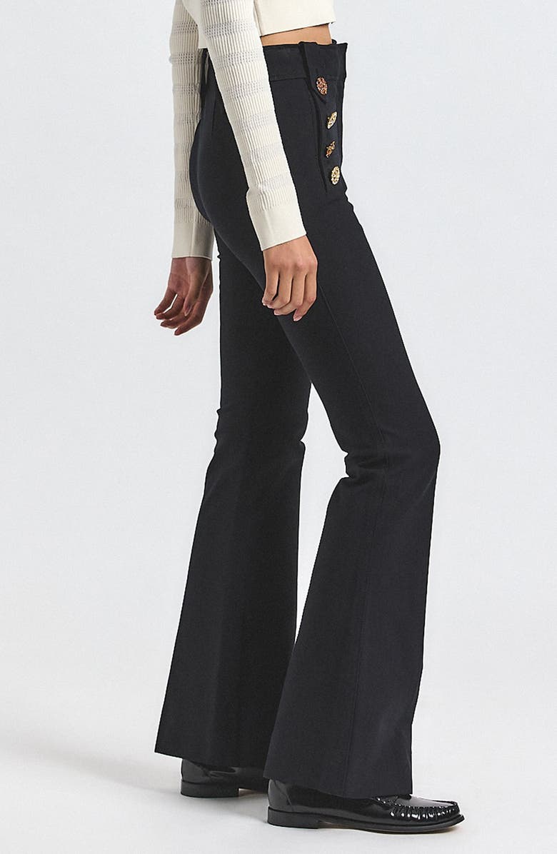 Derek Lam 10 Crosby Robertson High Waist Flare Sailor Pants, Alternate, color,