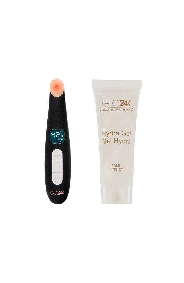GLO24K UNLEASH THE POWER OF GOLD Triple Action Eye Care Therapy Wand +Conductive Hydra Gel, Main, color, Na