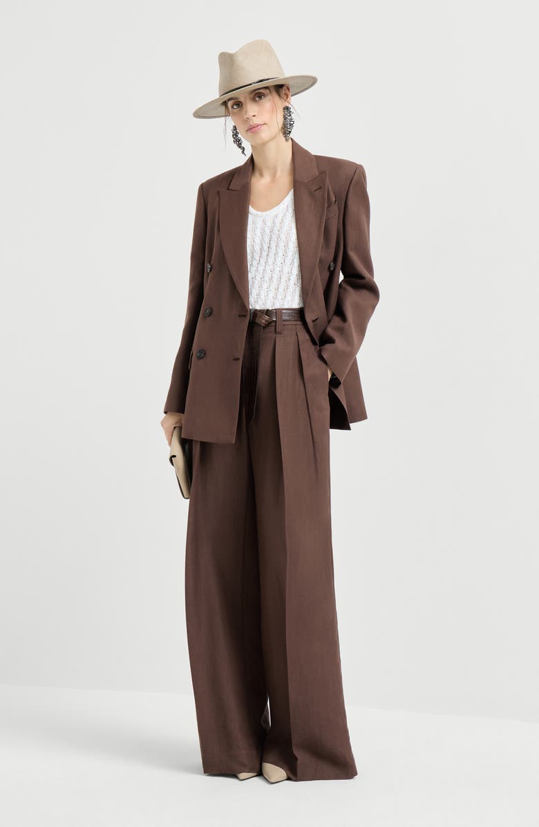 Brunello Cucinelli Dazzling cable top, Alternate, color, White