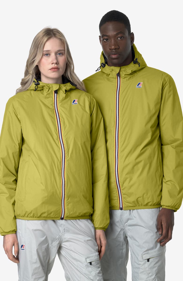 K-Way Le Vrai 4.0 Claude Warm Water Repellent Jacket, Alternate, color, Green Moss
