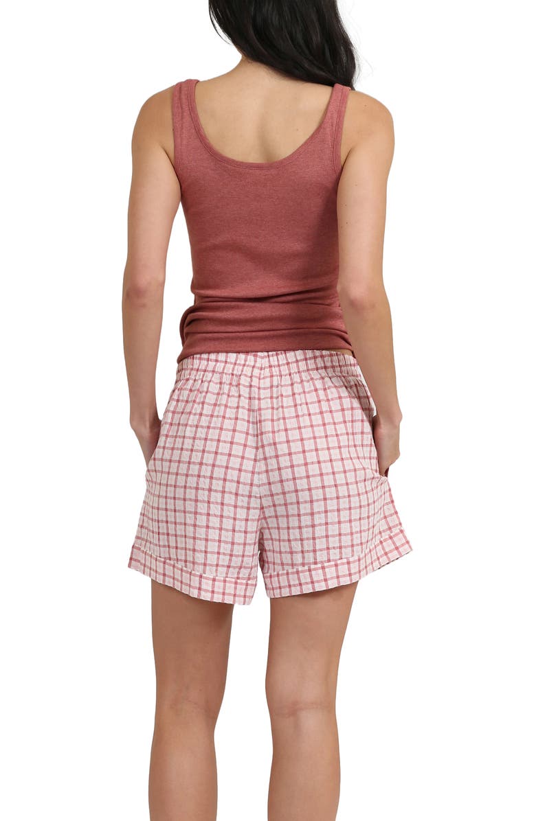Papinelle Seersucker Pajama Shorts, Alternate, color, 