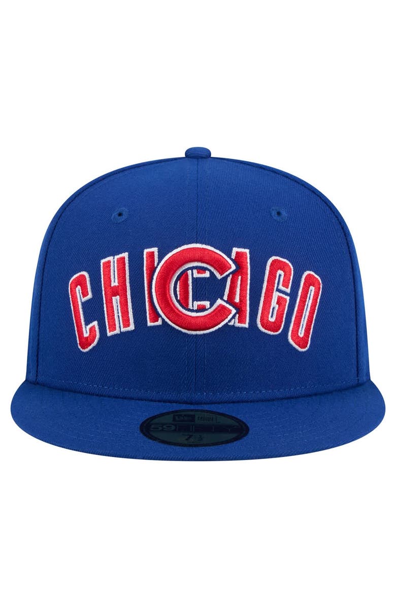 New Era Men's New Era Royal Chicago Cubs Overlap 59FIFTY Fitted Hat, Alternate, color, Royal