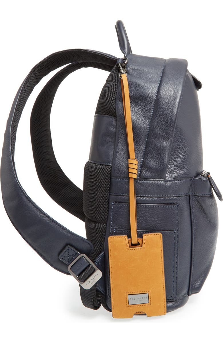 Ted Baker London 'Dollar' Leather Backpack, Alternate, color,