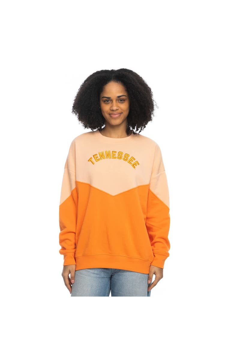 ZOOZATZ Women's ZooZatz Tennessee Orange Tennessee Volunteers Bestie Oversized Pullover Sweatshirt, Main, color, Tennessee Orange