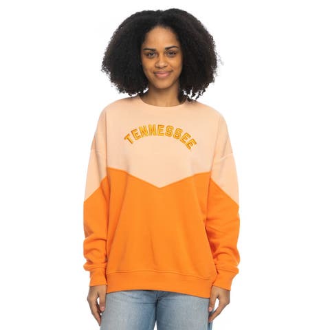 Women's ZooZatz Tennessee Orange Tennessee Volunteers Bestie Oversized Pullover Sweatshirt