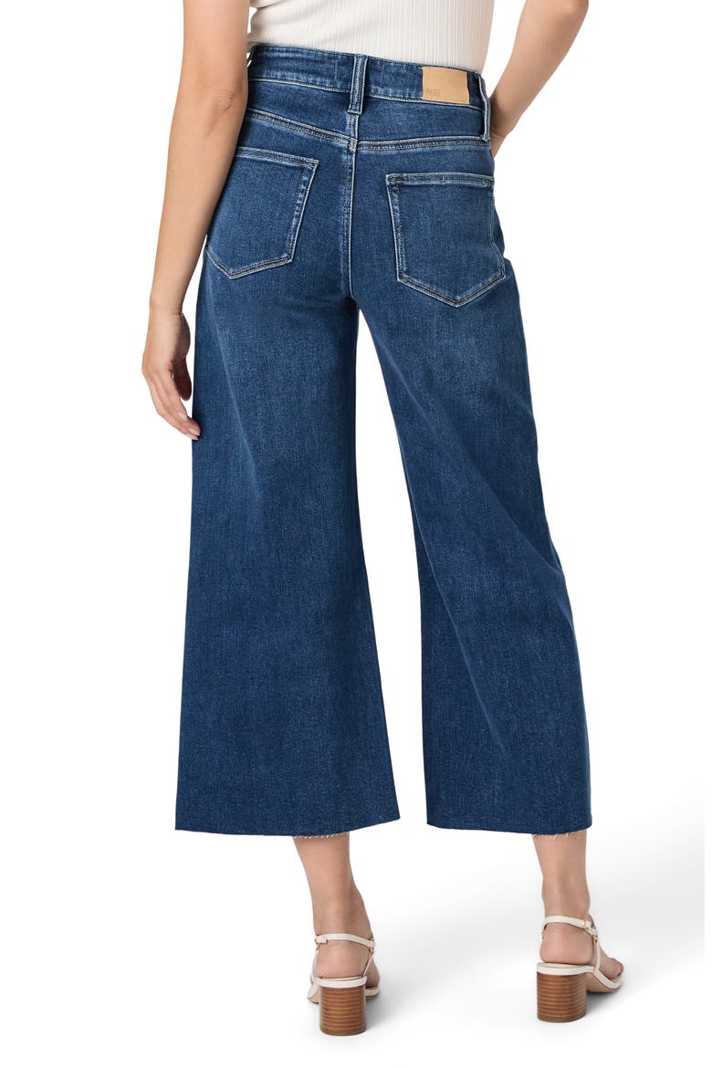 Anessa Raw Hem High Waist Wide Leg Jeans, Alternate, color, VENETIAN BREEZE