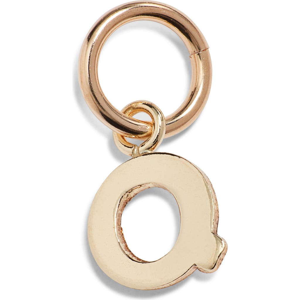 Nashelle Initial Charm In Gold Fill - Q