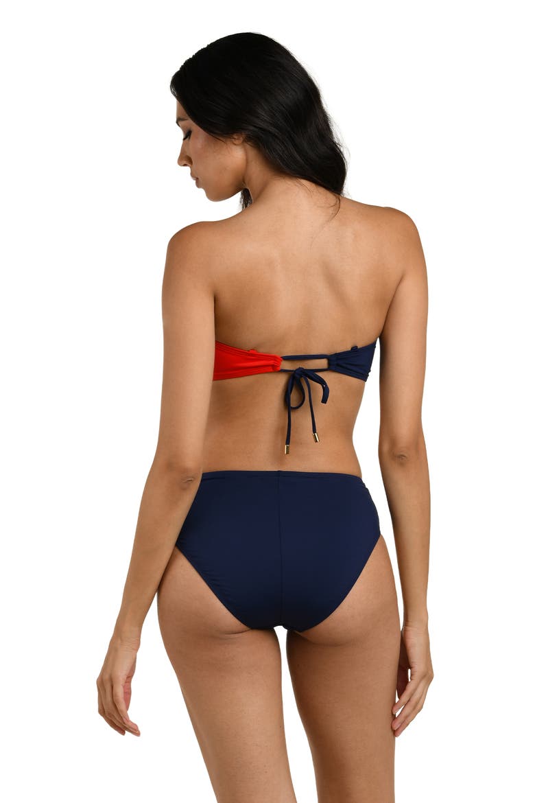 Americana Bandeau Bikini Top, Alternate, color, BLUE MULTI