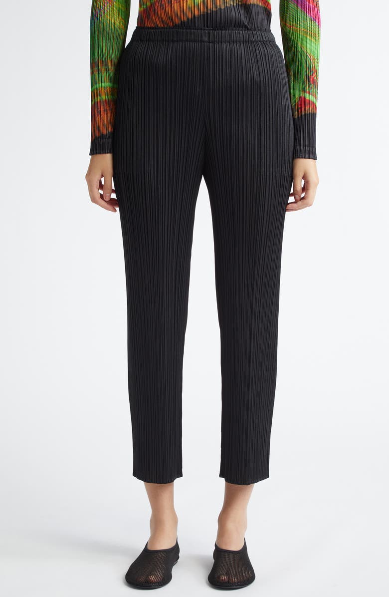 Pleats Please Issey Miyake Monthly Colors July Pleated Straight Leg Pants, Main, color, 