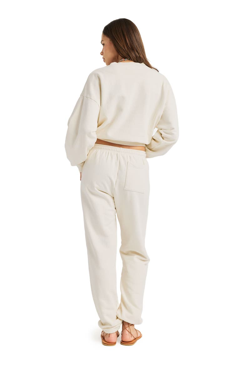 Dawn Classic Cotton Sweatpants, Alternate, color, CREAM