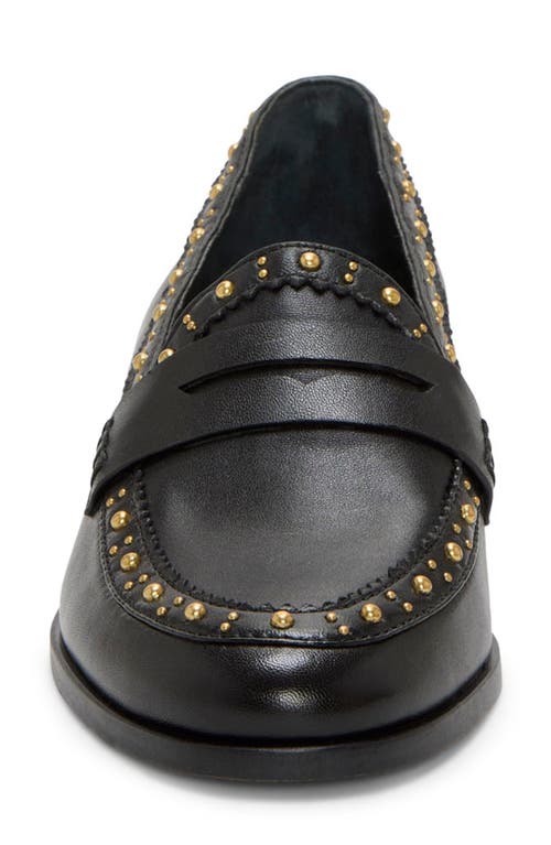 Vince Camuto Camdyn Studded Penny Loafer In Black
