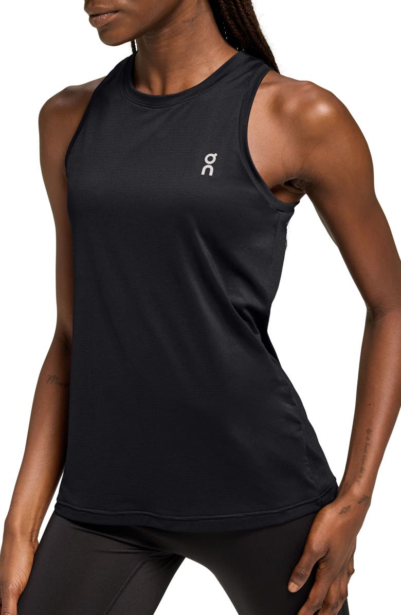 On Core Running Tank, Alternate, color, Black