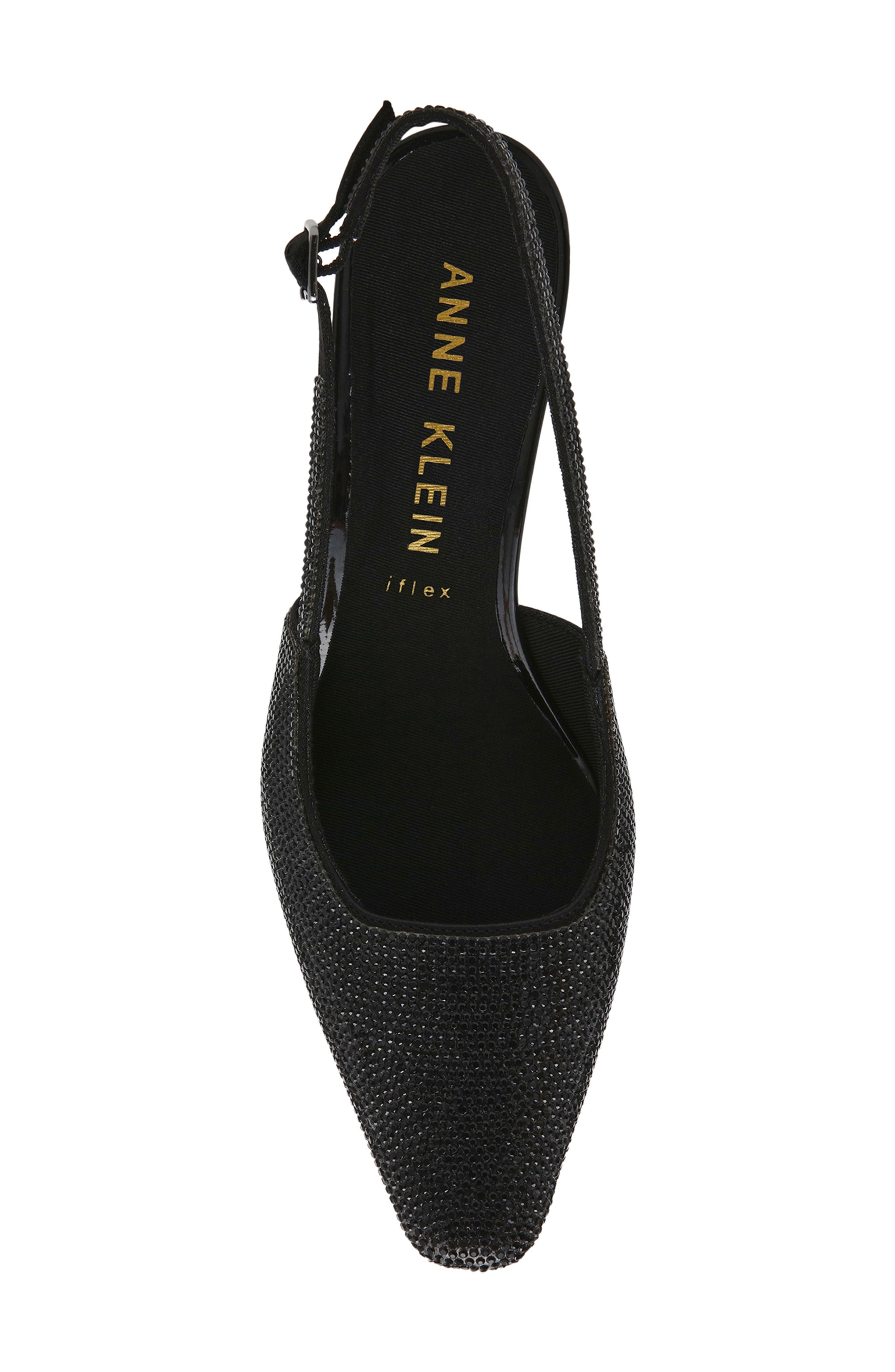 Anne Klein Rosel Slingback Pump, Alternate, color, Black Crystal