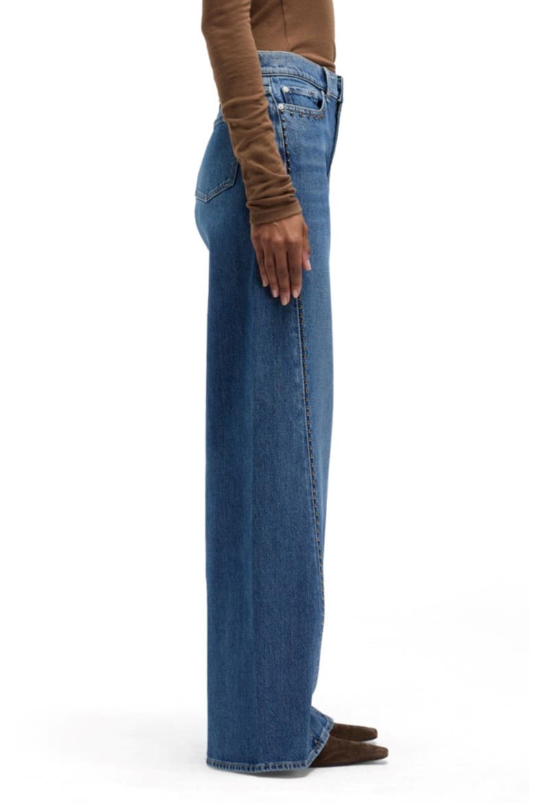 Lotta Twisted Seam High Waist Wide Leg Jeans, Alternate, color, STREET WISE WIT