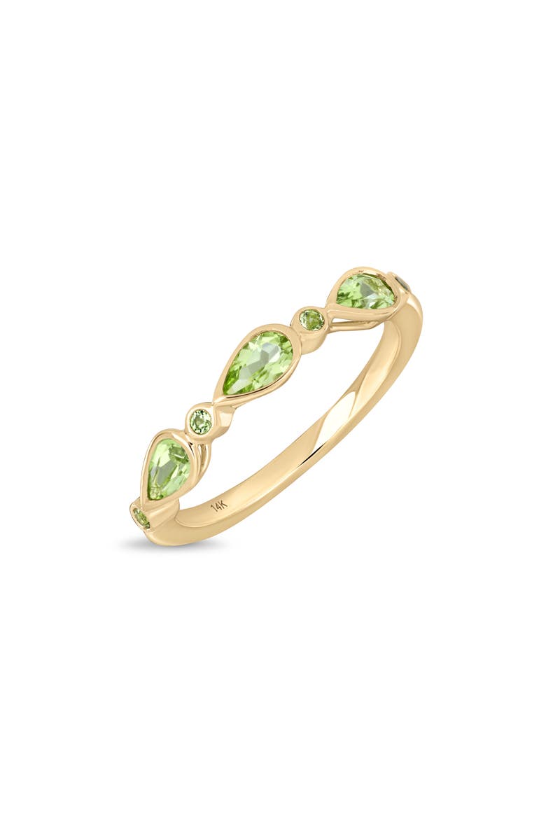 Color Stackable Ring (Online Trunk Show), Main, color, 14K YELLOW GOLD/ PERIDOT