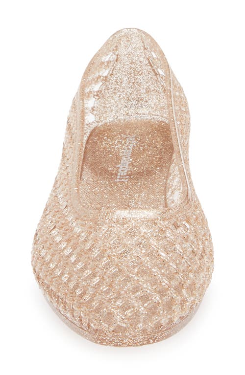 Jeffrey Campbell Bestie Jelly Flat In Neutral