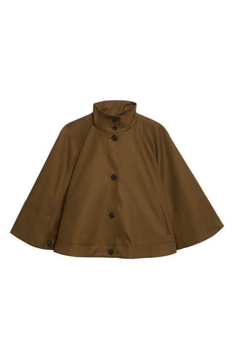 Fulcro Water Repellent Cotton Gabardine Cape