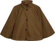 Max Mara Fulcro Water Repellent Cotton Gabardine Cape