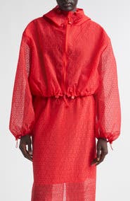 Cecilie Bahnsen Aisha Windflower Embroidered Sheer Organza Jacket