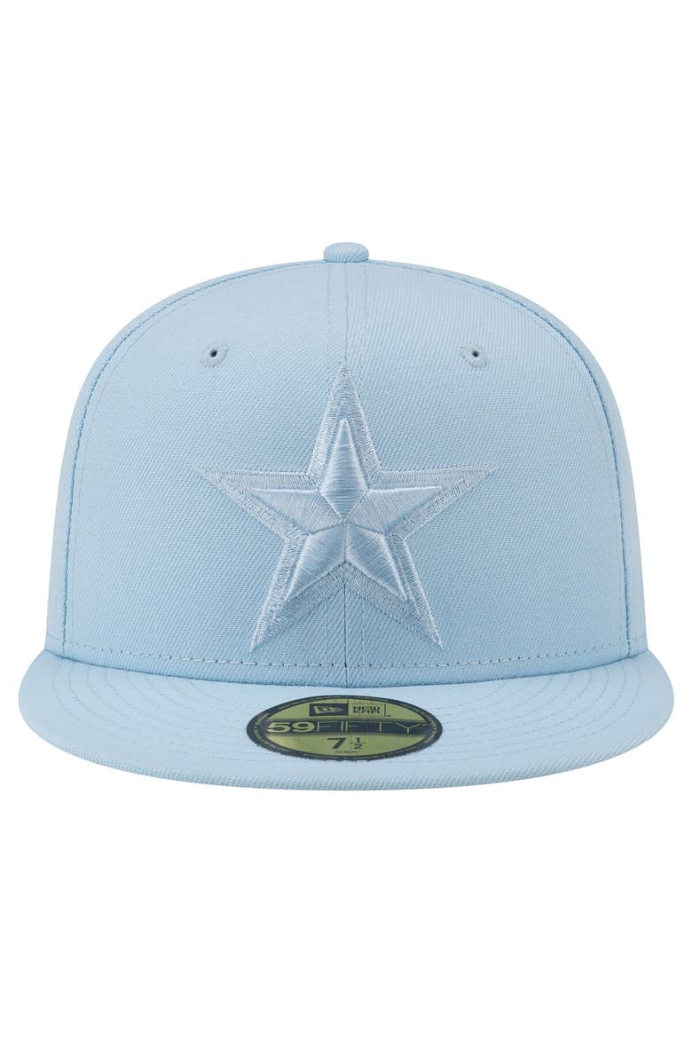 Men's  New Era Light Blue Dallas Cowboys Color Pack 59FIFTY Fitted Hat, Alternate, color, Light Blue