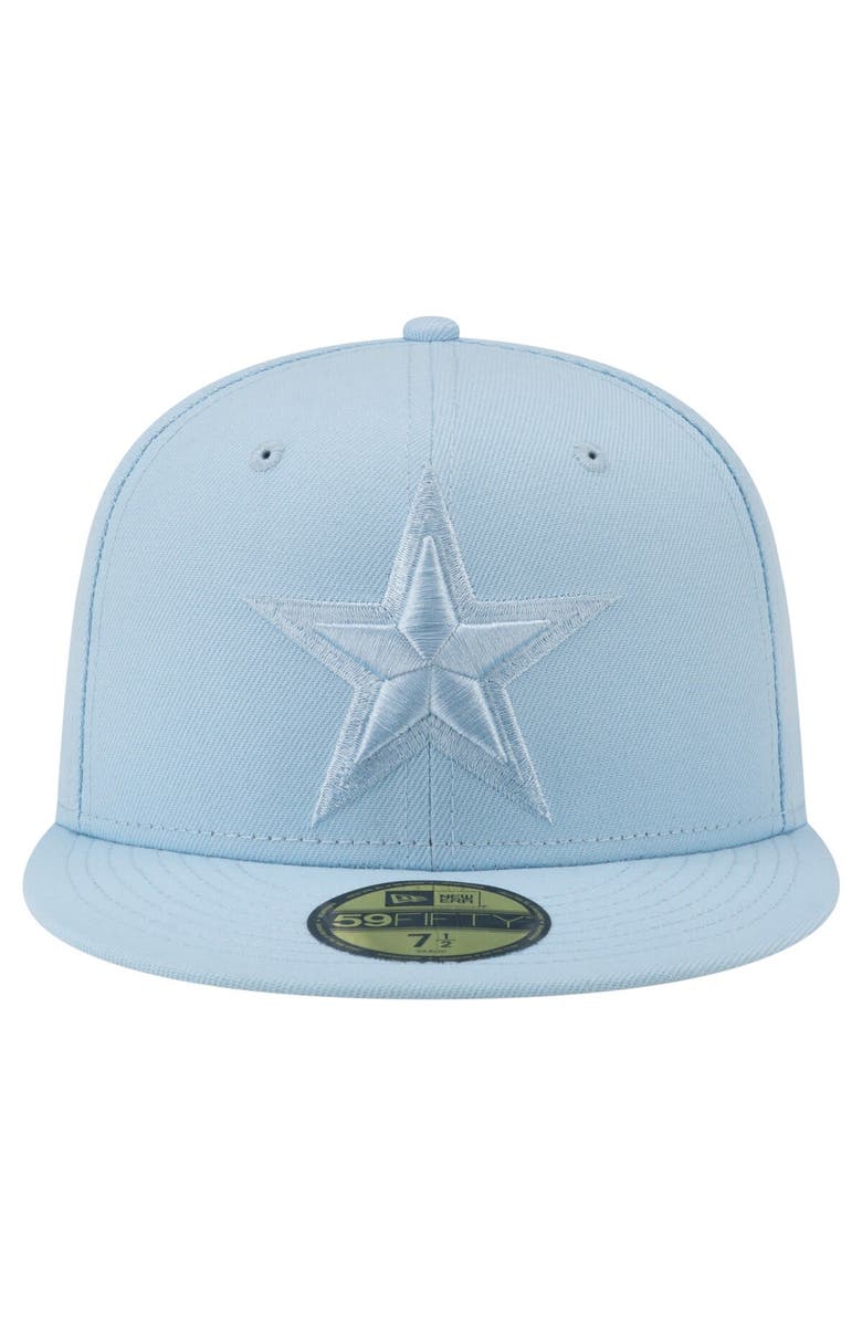 New Era Men's  New Era Light Blue Dallas Cowboys Color Pack 59FIFTY Fitted Hat, Alternate, color, 