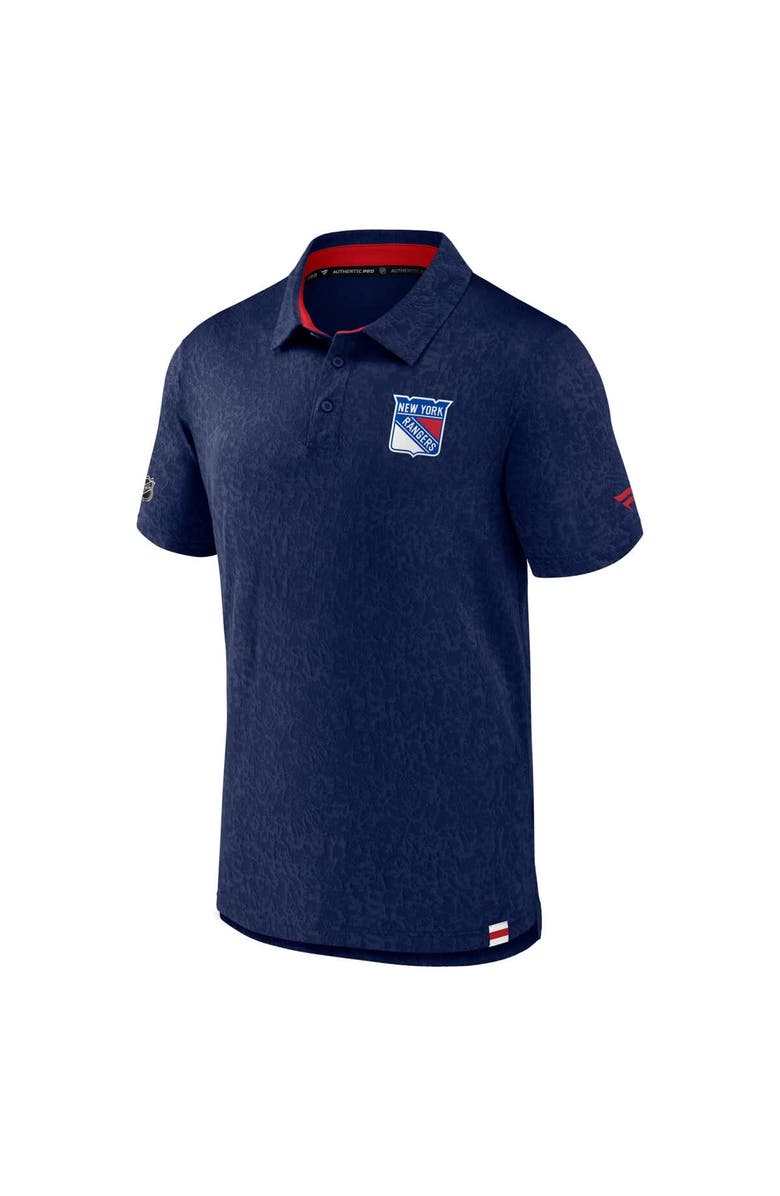 FANATICS Men's Fanatics Navy New York Rangers Authentic Pro Jacquard Polo, Alternate, color,