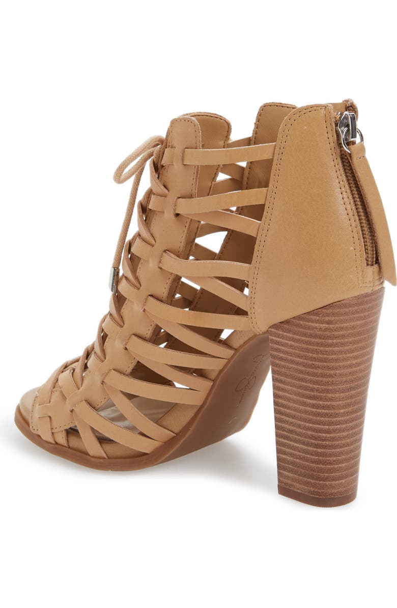 Jessica Simpson Riana Lace-Up Bootie, Alternate, color,