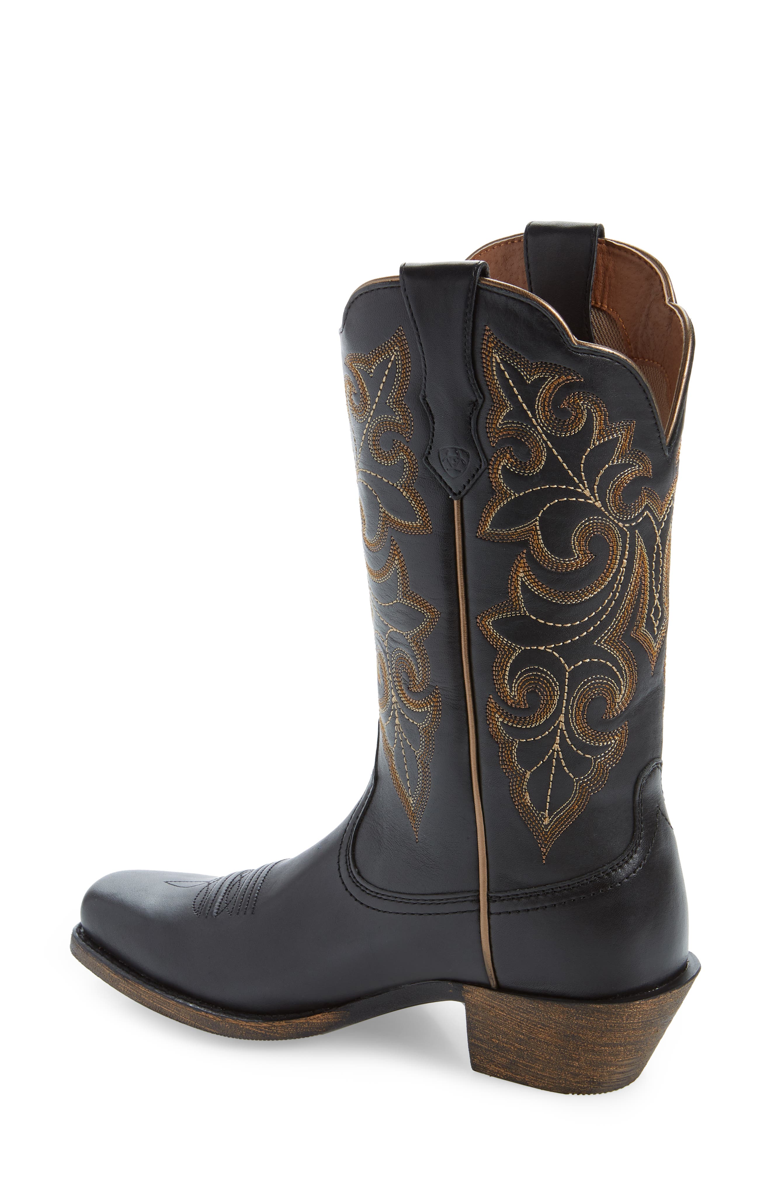 Ariat Roundup Western Boot, Alternate, color, Limo Black