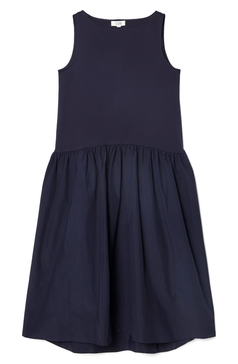 COS Voluminous Sleeveless Midi Dress, Alternate, color, 