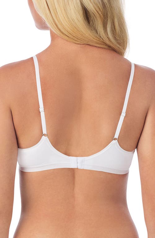 On Gossamer Cabana Cotton Blend Convertible Underwire Bra In White