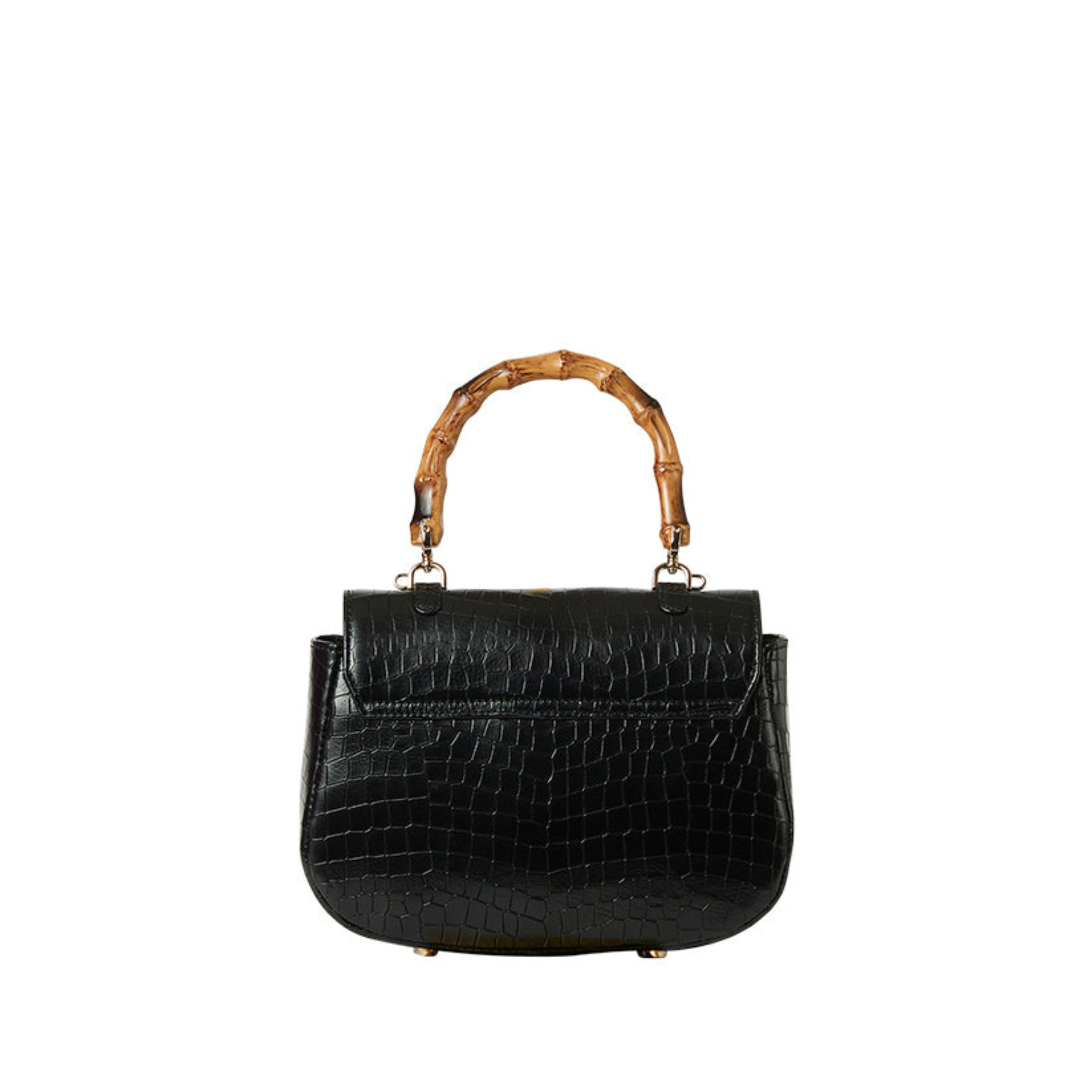 The Chloe Leather Handbag, Alternate, color, Black Patent Leather