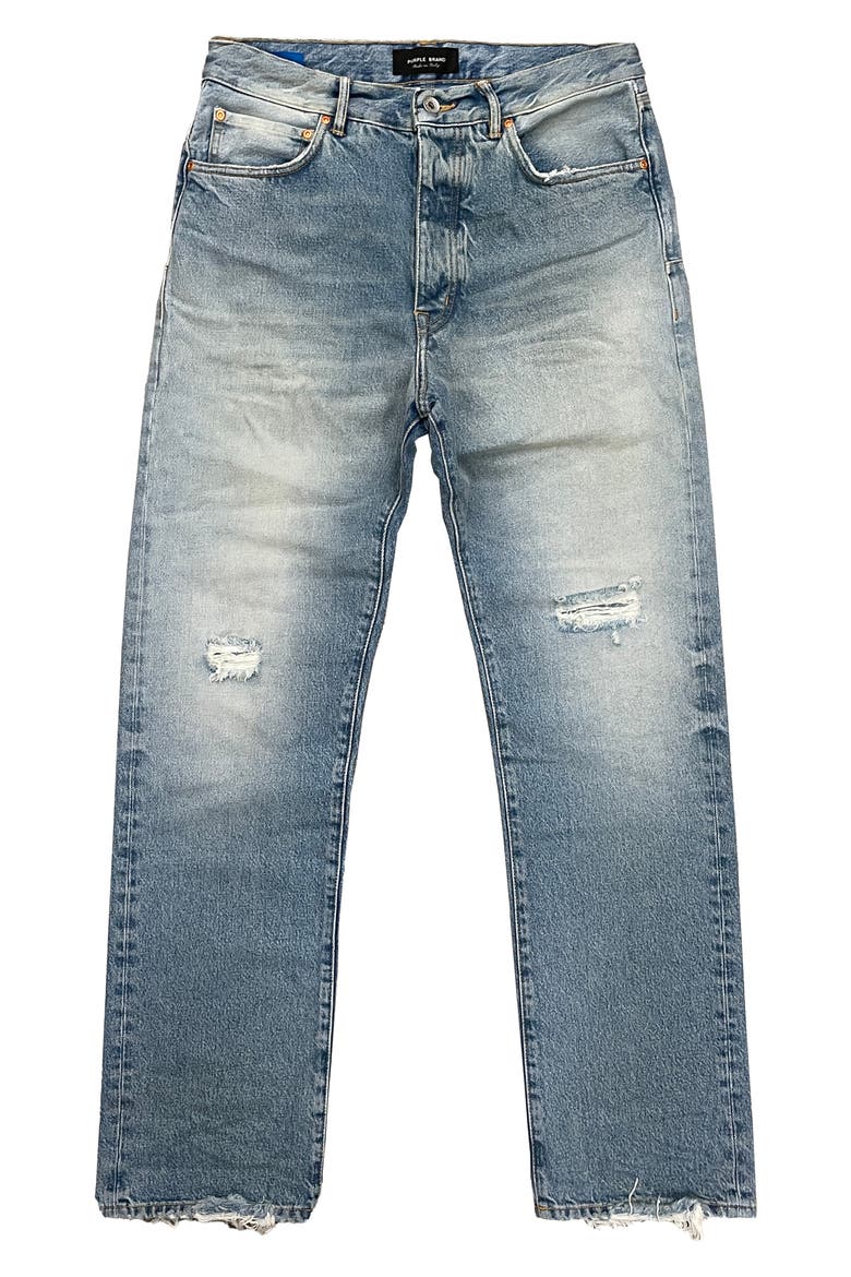 Black Label Distressed Straight Leg Jeans, Alternate, color, DIRTY INDIGO VINTAGE WASH 422